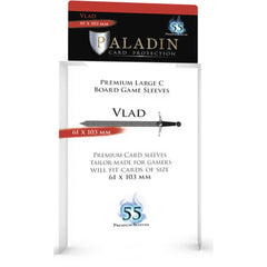 PREORDER Paladin Clear Sleeves - Vlad (61mm X 103mm) (55 Sleeves Per Pack)