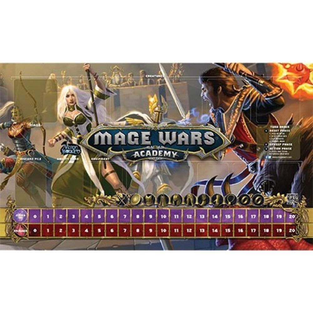PREORDER Mage Wars Priestess Warlock Playmat