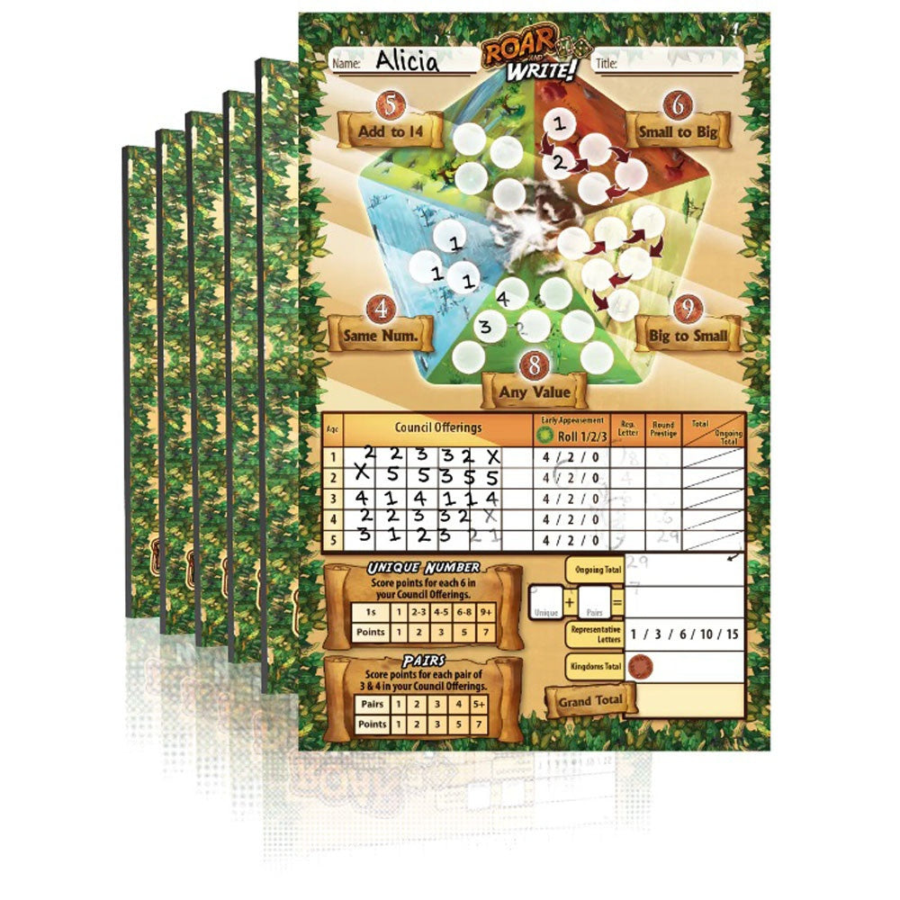 PREORDER Roar & Write Dry Erase Sheets