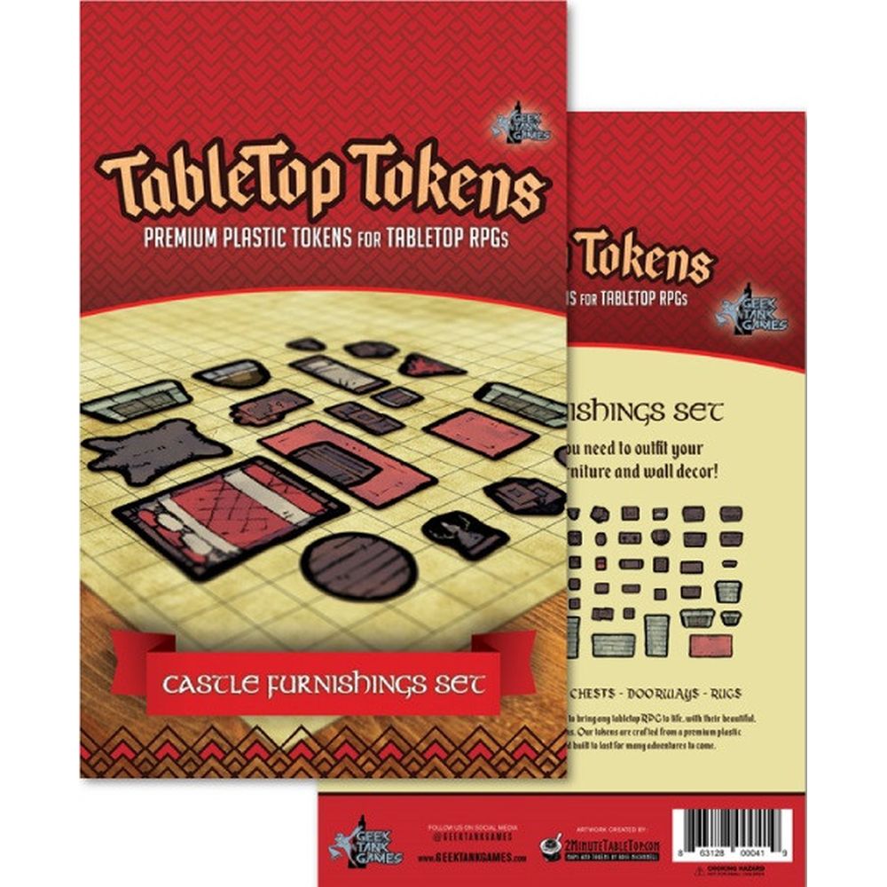 PREORDER GTG Minis: Tabletop Tokens Castle Furniture Set