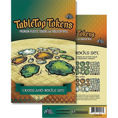 PREORDER GTG Minis: Tabletop Tokens Trees and Rocks Set