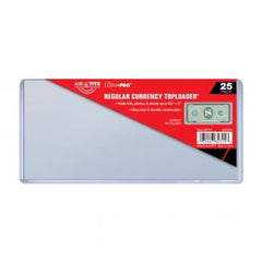 PREORDER Ultra Pro: UP82315 6-1/2 x 3 Currency Toploader 25ct
