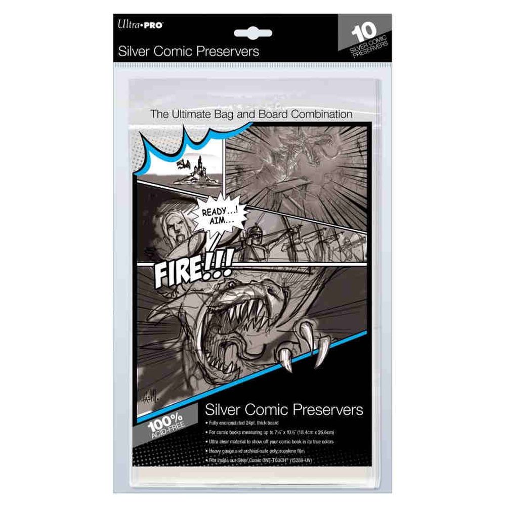 Ultra Pro: UP15279 Silver Comic Preserver 7-1/4 X 10-1/2 - 10ct