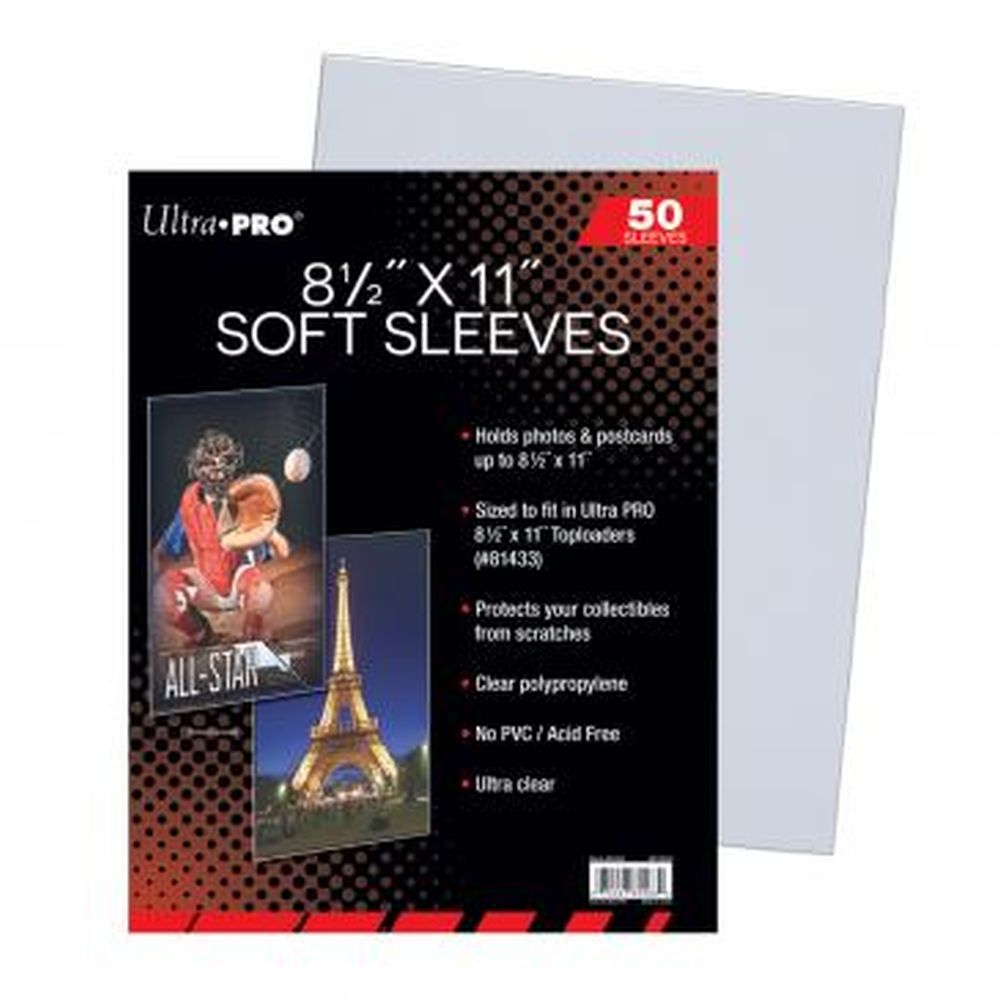 PREORDER Ultra Pro: UP85568 8-1/2 x 11 Soft Sleeves