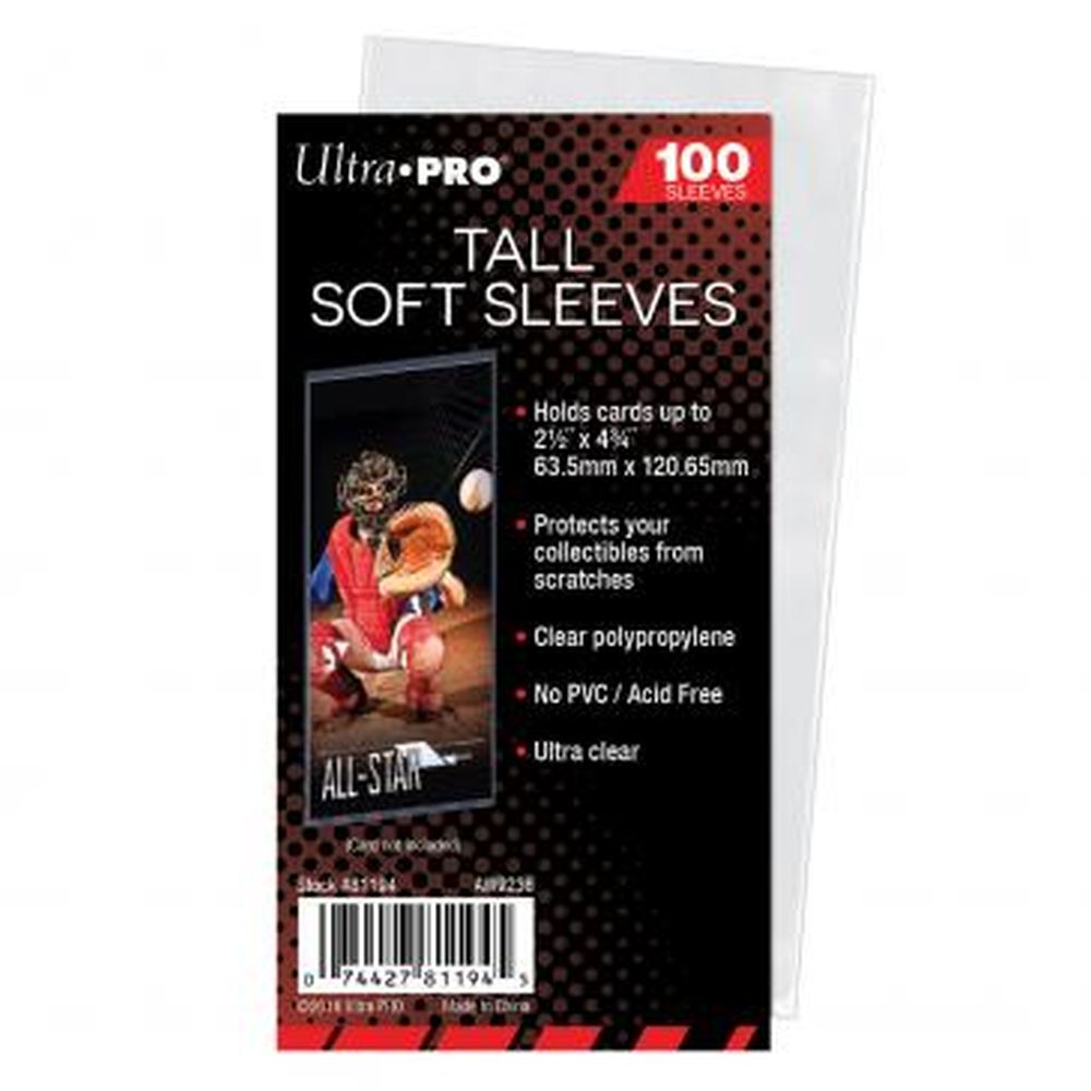 Ultra Pro: UP81194 2-1/2 x 4-3/4 Tall Card Sleeves