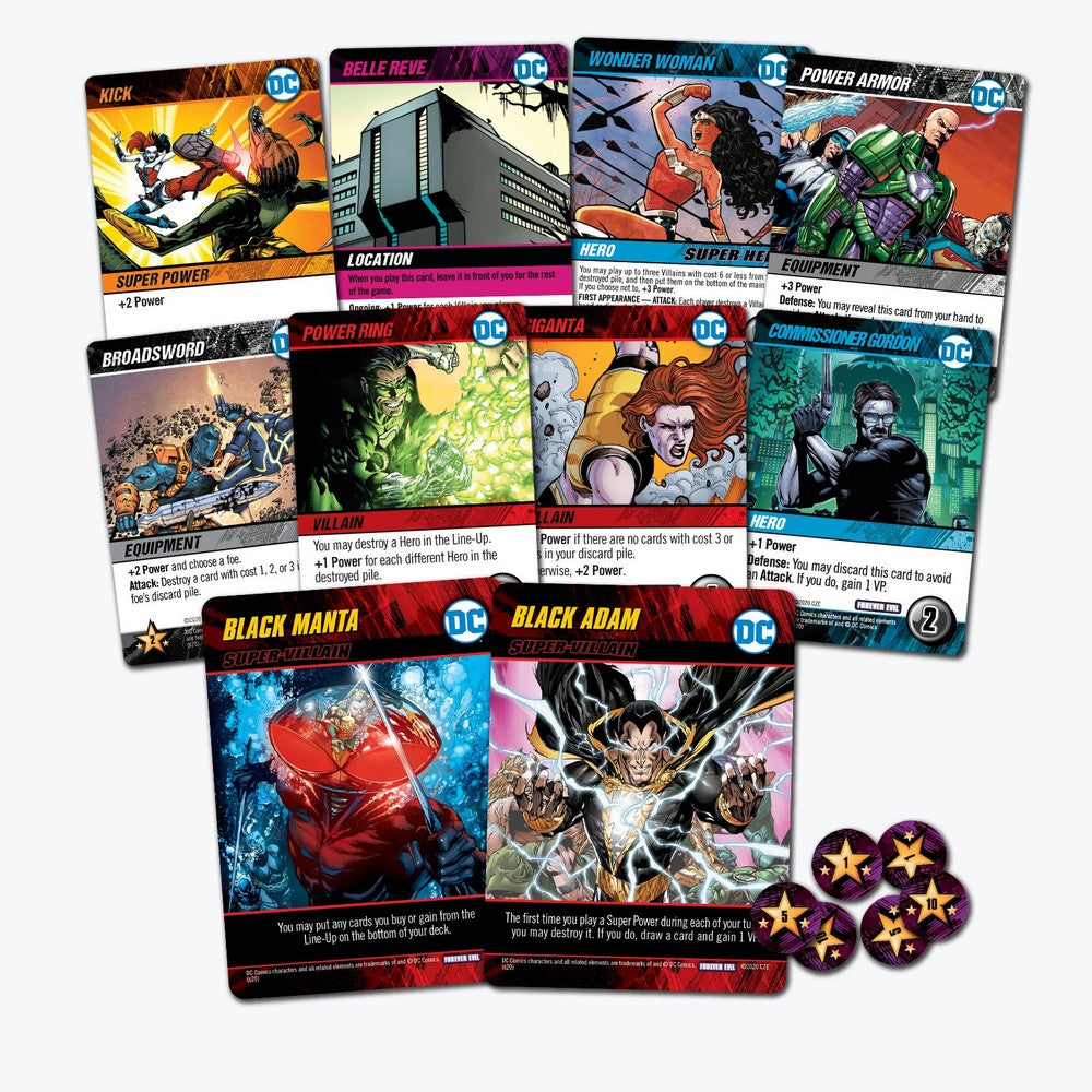 PREORDER Cryptozoic: DC Deck-Building Game: Forever Evil Multiverse Edition