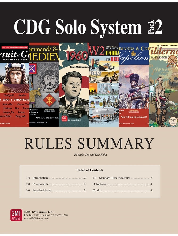 PREORDER GMT Games - CDG System #2