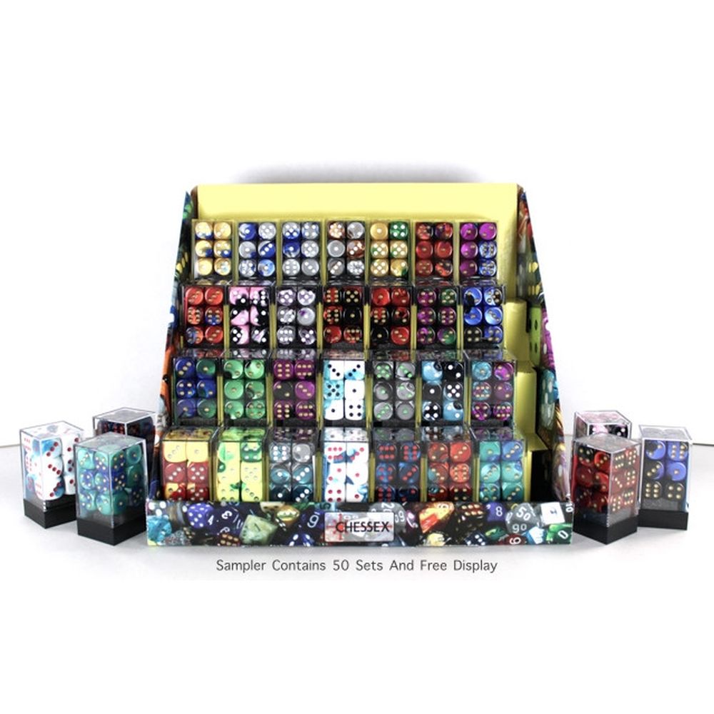 PREORDER CHX 266AA Box of 50 Gemini 16mm d6 Dice Block
