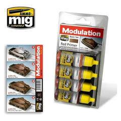 PREORDER Ammo by MIG - Sets - Red Primer Modulation Set