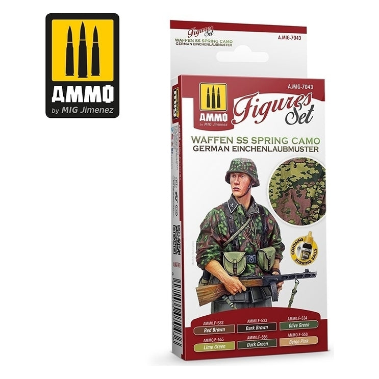 PREORDER Ammo by MIG - Sets - Waffen Ss Spring Camo. German Einchenlaubmuster Figures Set