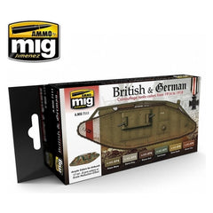 PREORDER Ammo by MIG - Sets - Wwi British & German Colors Set
