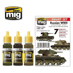 PREORDER Ammo by MIG - Sets - Russian Wwii Camouflage Colors Set