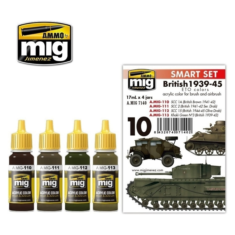 PREORDER Ammo by MIG - Sets - British 1939-45 Eto Colors Set