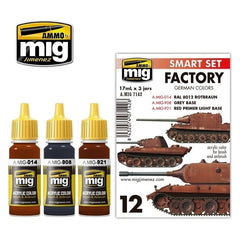 PREORDER Ammo by MIG - Sets - Factory German Colors Set