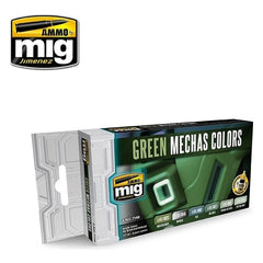 PREORDER Ammo by MIG - Sets - Green Mechas Colors Set