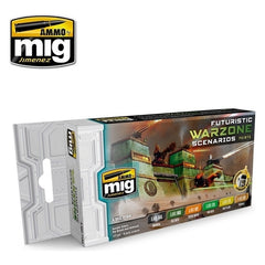 PREORDER Ammo by MIG - Sets - Futuristic Warzone Scenarios Paints Set
