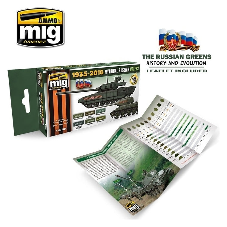 PREORDER Ammo by MIG - Sets - Mythical Russian Greens 1935-2016 Set