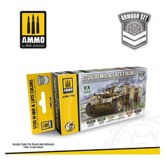 PREORDER Ammo by MIG - Sets - Stug Iii Mid & Late Colors 1944 To 1945 Set