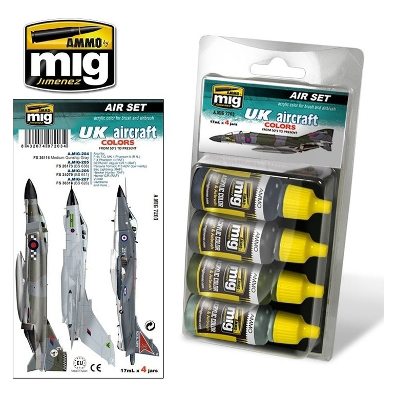 PREORDER Ammo by MIG - Sets - UK Aircraft Colors From 50's To Present Set
