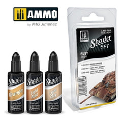PREORDER Ammo by MIG - Shader -  Rust Set