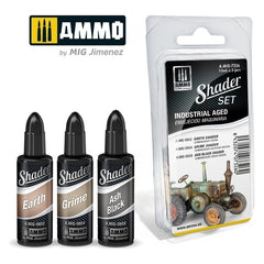 PREORDER Ammo by MIG - Shader - Industrial Aged Set