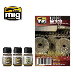 PREORDER Ammo by MIG - Weathering - Europe Earth Set