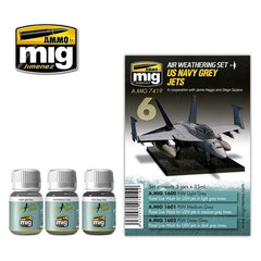 PREORDER Ammo by MIG - Weathering - Us Navy Grey Jets Set
