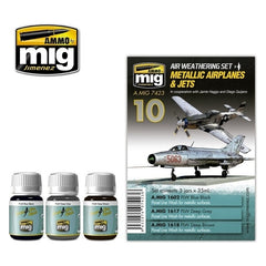 PREORDER Ammo by MIG - Weathering - Metallic Airplanes & Jets Set