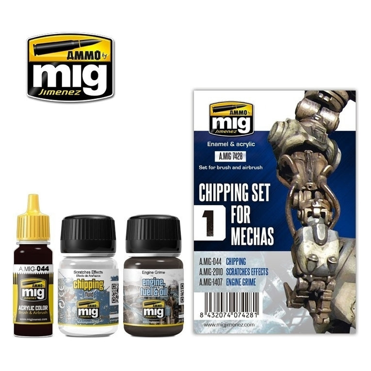 PREORDER Ammo by MIG - Weathering - Chipping For Mecha Set