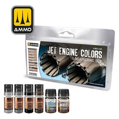 PREORDER Ammo by MIG - Weathering - Jet Engines Colors & Weathering Set