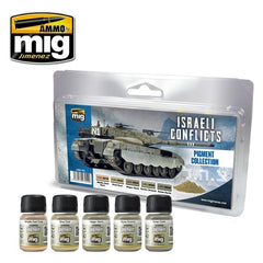 PREORDER Ammo by MIG - Weathering - Israeli Conflicts Pigment Collection Set
