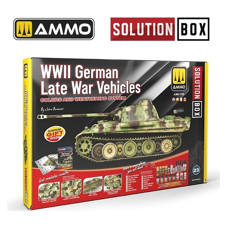 PREORDER Ammo by MIG - Solution Box - 23 ��������� Wwii German Late War Vehicles. Colors And Weathering