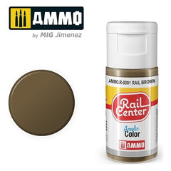 PREORDER Ammo by MIG - Rail Center - Rail Brown  20ml