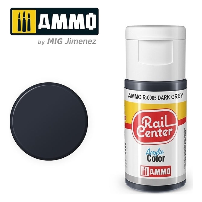 PREORDER Ammo by MIG - Rail Center - Dark Grey 20ml