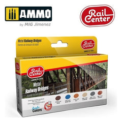 PREORDER Ammo by MIG - Rail Center - Metal Bridges Set