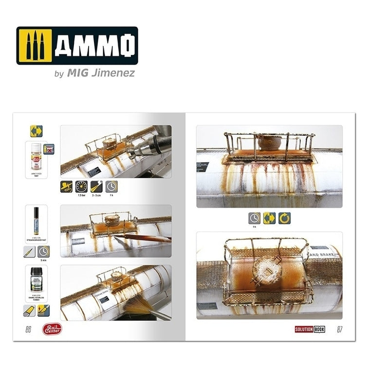 PREORDER Ammo by MIG - Rail Center - Book - 02 ��������� How To Weather American