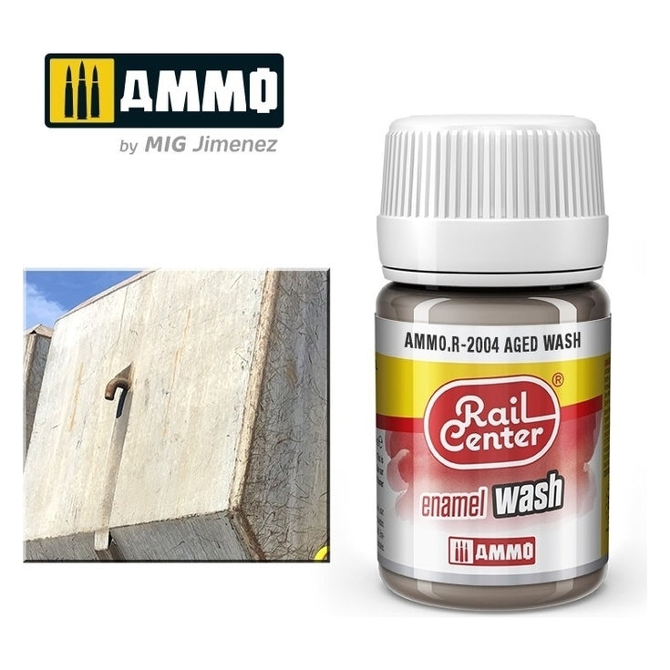 PREORDER Ammo by MIG - Rail Center - Aged Wash 35ml