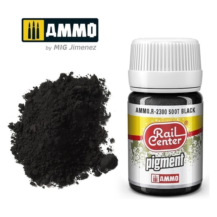 PREORDER Ammo by MIG - Rail Center - Pigment Soot Black 35ml