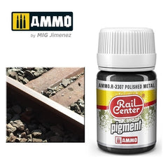 PREORDER Ammo by MIG - Rail Center - Pigment Polished Metal 35ml