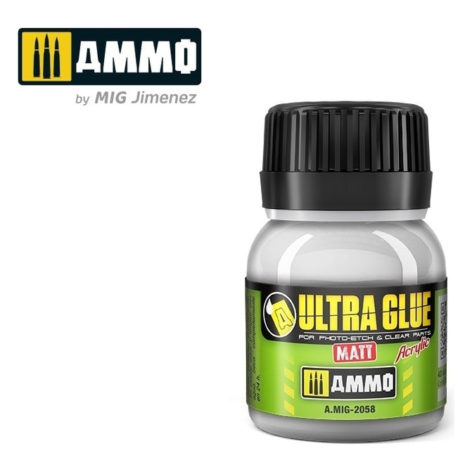 PREORDER Ammo by MIG - Accessories - Ultra Glue Matt (Acrylic Waterbase Glue) 40ml