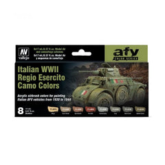 Vallejo - Model Air - Italian Wwii Regio Esercito Camo Colors 1930-1944 8 Colour Set