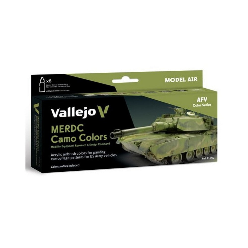 Vallejo - Model Air - Merdc Camo Colors  8 Colour Set