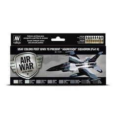 Vallejo - Model Air - Usaf Colors Post Wwii To Present Aggressor Squadron Part Ii  8 Colour Set