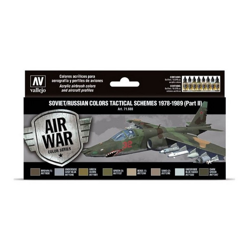 Vallejo - Model Air - Soviet / Russian Colors Tactical Schemes 1978-1989 (Part Ii)  8 Colour Set