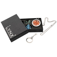 PREORDER Mini Dice Locket-Hanger w Chain and Keychain