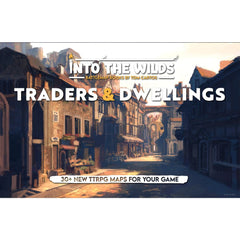 PREORDER Into the Wilds Battlemap Books - Traders & Dwellings