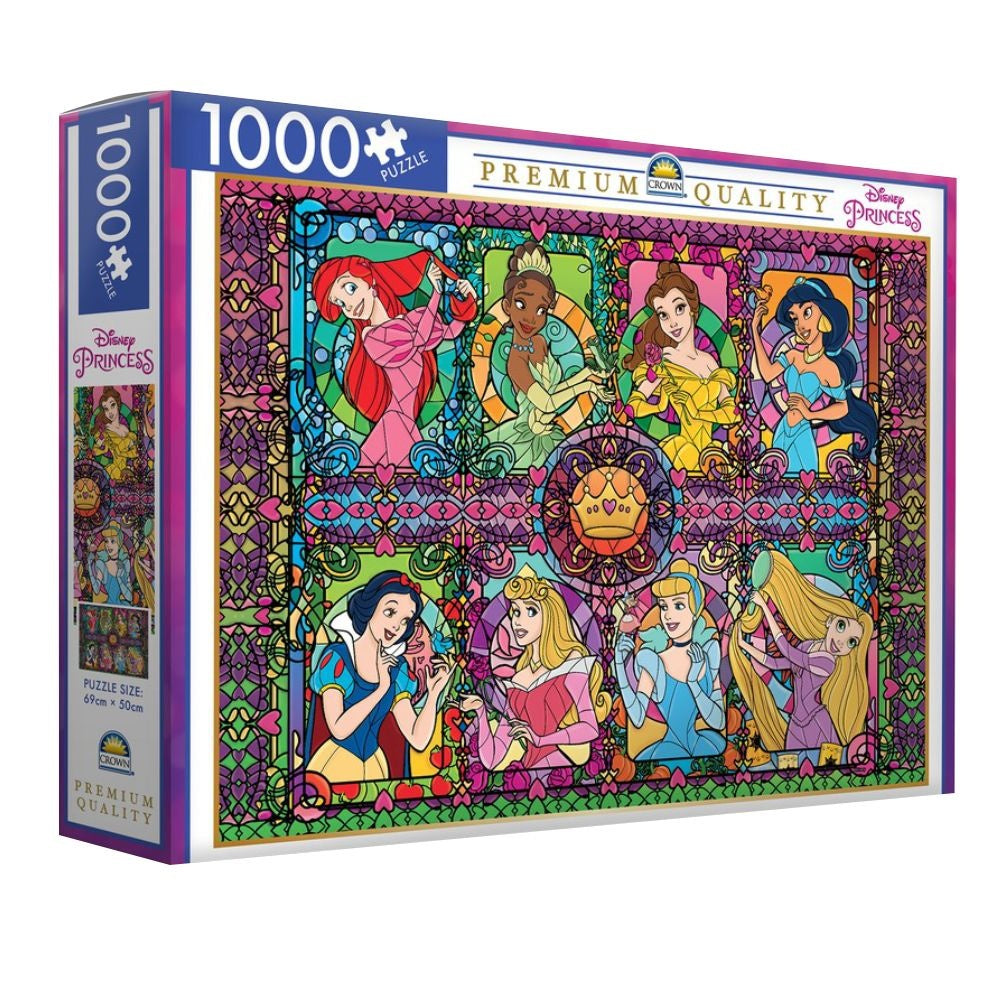 PREORDER Crown Premium 1000pce Puzzles - Disney Princesses / Disney Classics (2 Asst)