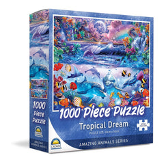 PREORDER Crown 1000pce Puzzle - Amazing Animals Series 1 (3 Asst)