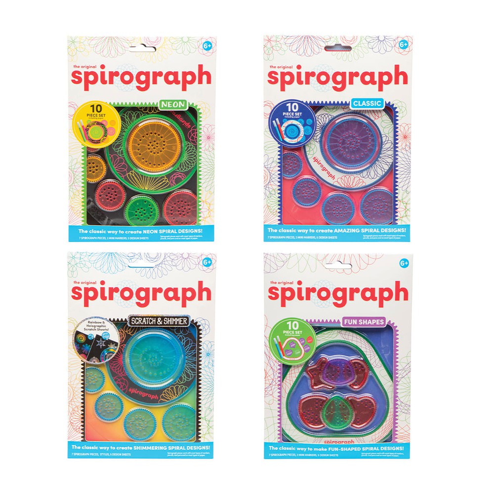 PREORDER Spirograph Value Sets Asst PDQ (Classic - Neon - Scratch & Shimmer - Fun Shapes)