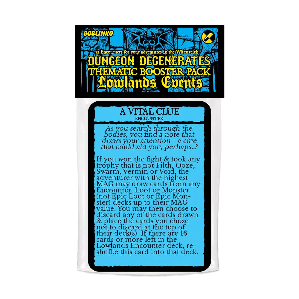 Dungeon Degenerates: Lowlands Encounters Booster